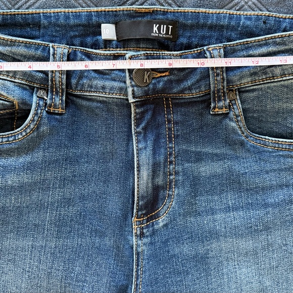 Kut from the Kloth Blue Flare Wide Leg Jeans - Picture 12 of 15